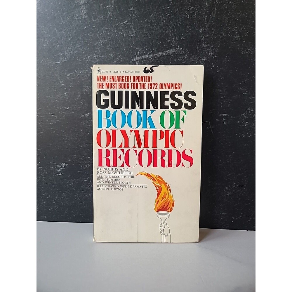 Guinness Book Of Olympic Records By Norris And Ross McWhirter Paperback